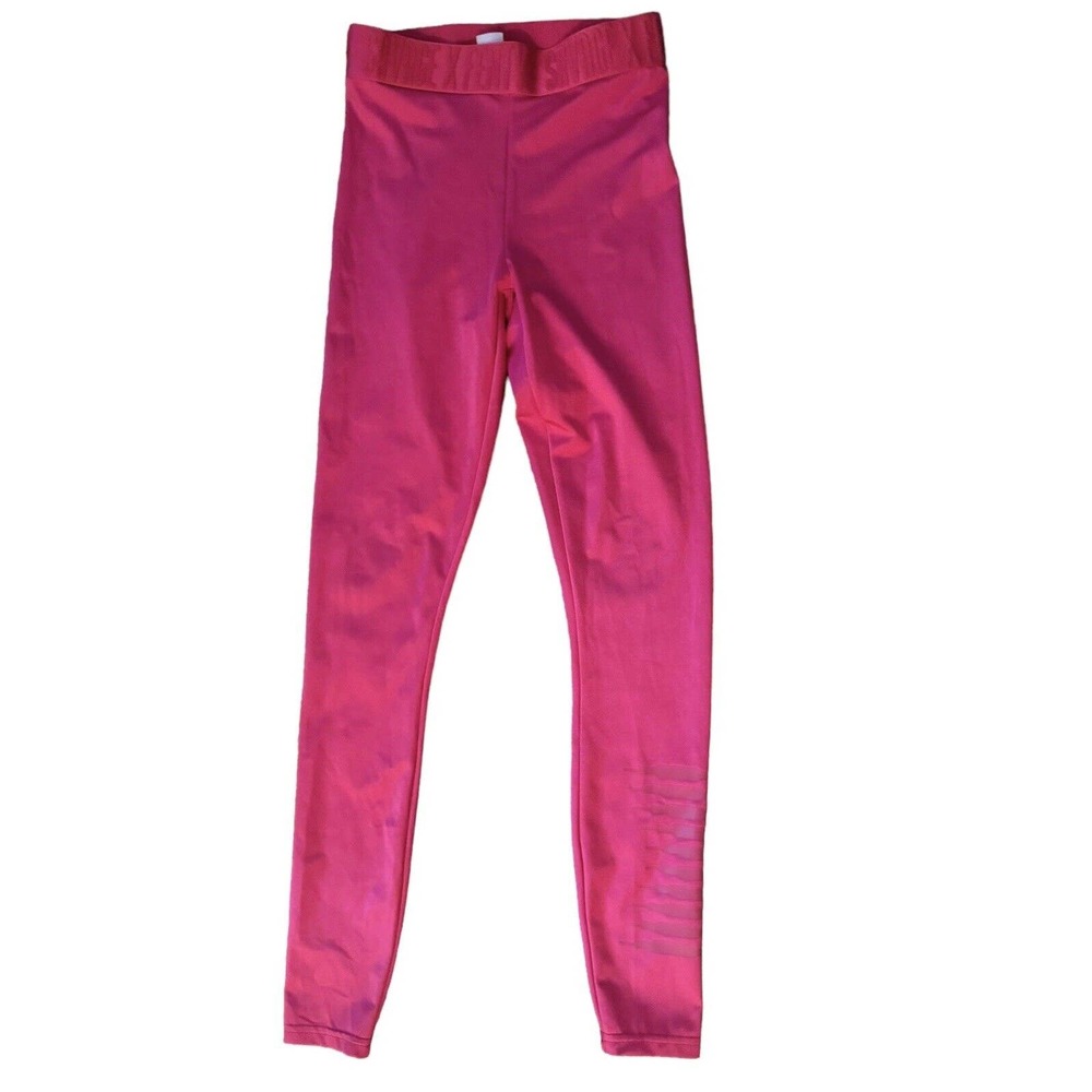 Savage X Fenty Women's Pink Leggings Stretch Pull On Yoga Pilates Size XS Lounge